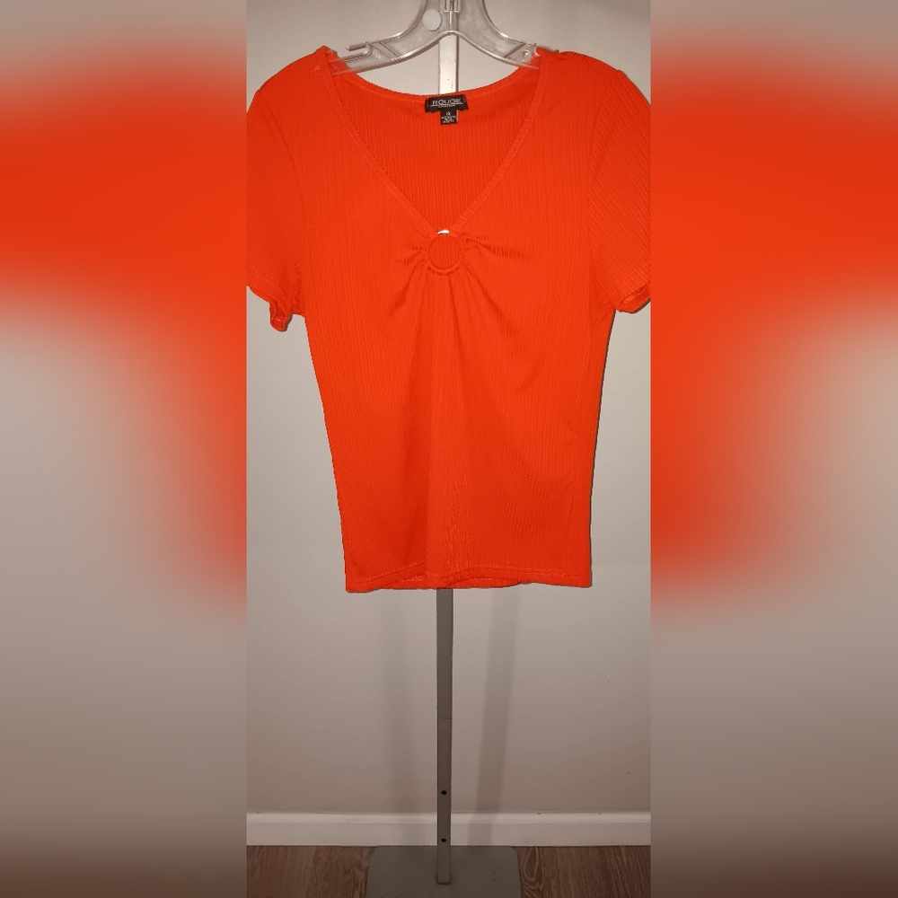 Orange Short Sleeve Top Pre Owned